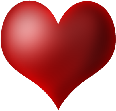 3 D Red Heart Graphic PNG image