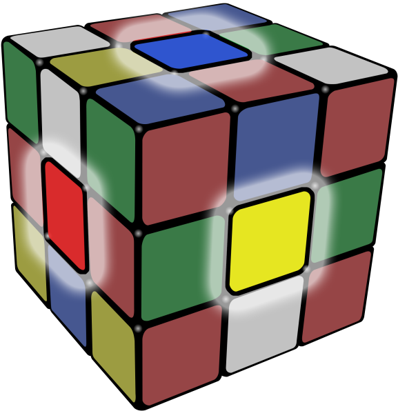 3 D Rubiks Cube Illustration PNG image