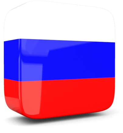 3 D Russia Flag Icon PNG image