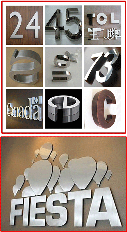 3 D Signage Design Variety PNG image