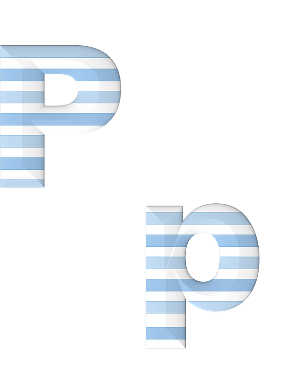 3 D Striped Letter Pandb PNG image