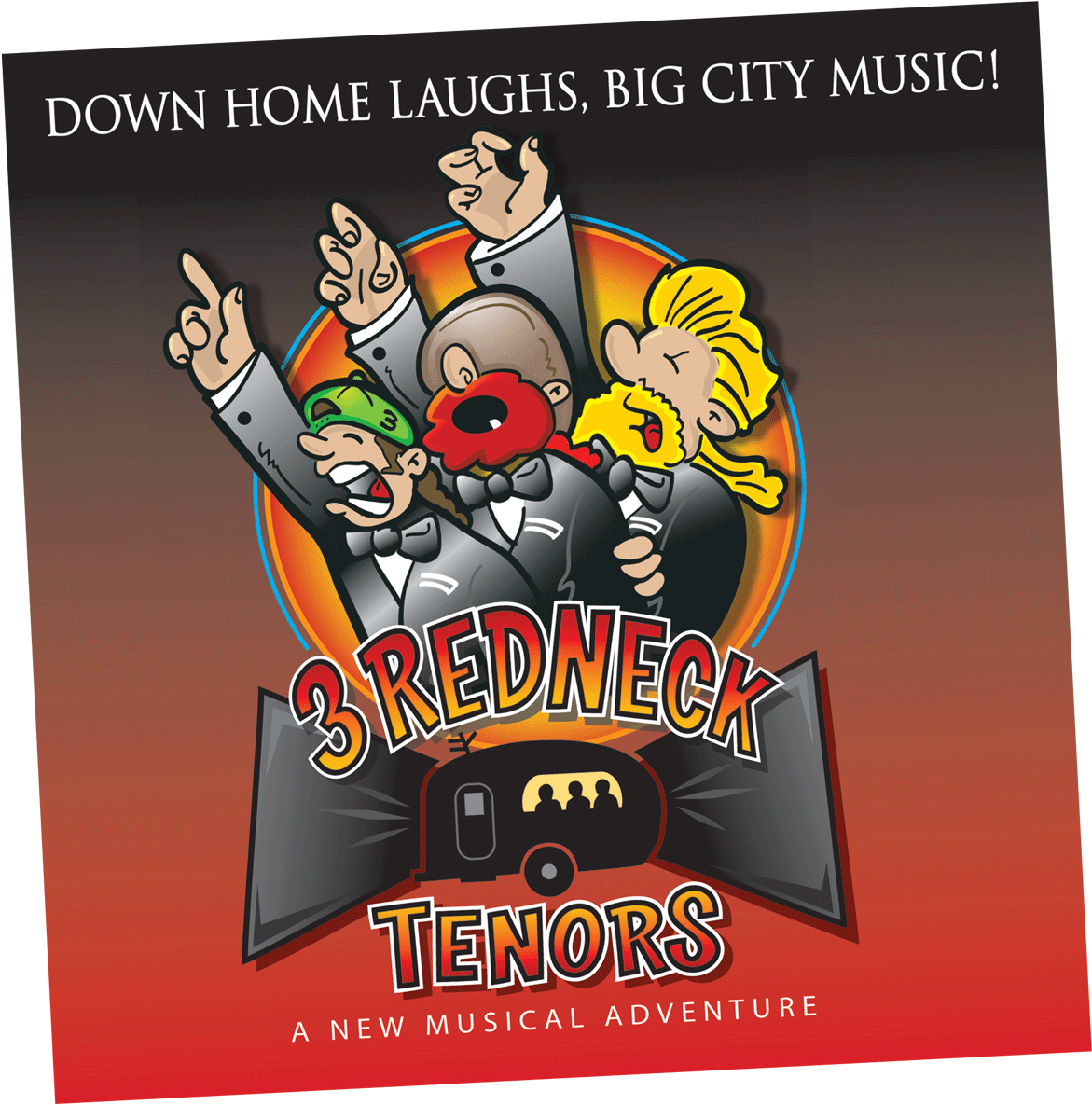 3 Redneck Tenors Musical Adventure Promo PNG image