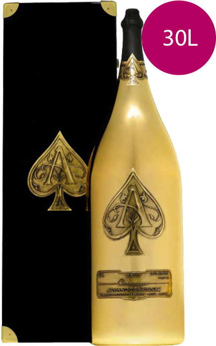 30 L Aceof Spades Champagne Bottle PNG image