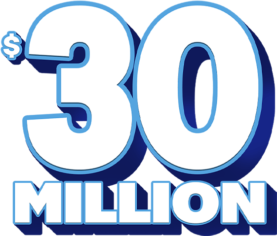 30 Million Dollar Lottery Jackpot PNG image