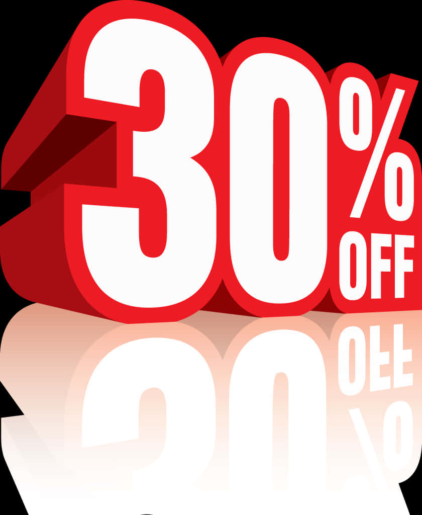 30 Percent Discount Promotion PNG image