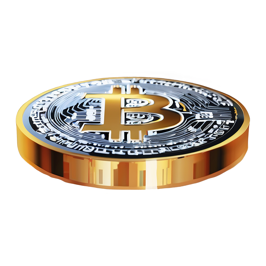 3d Bitcoin Representation Png Sos15 PNG image