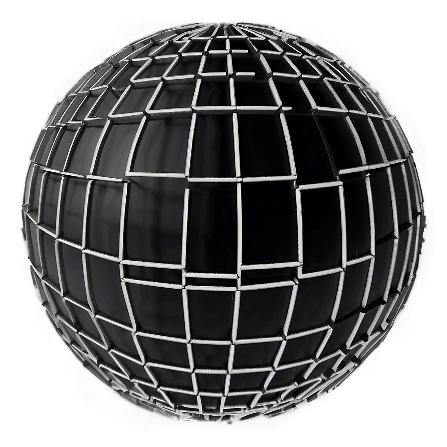 3d Black And White Globe Png 39 PNG image