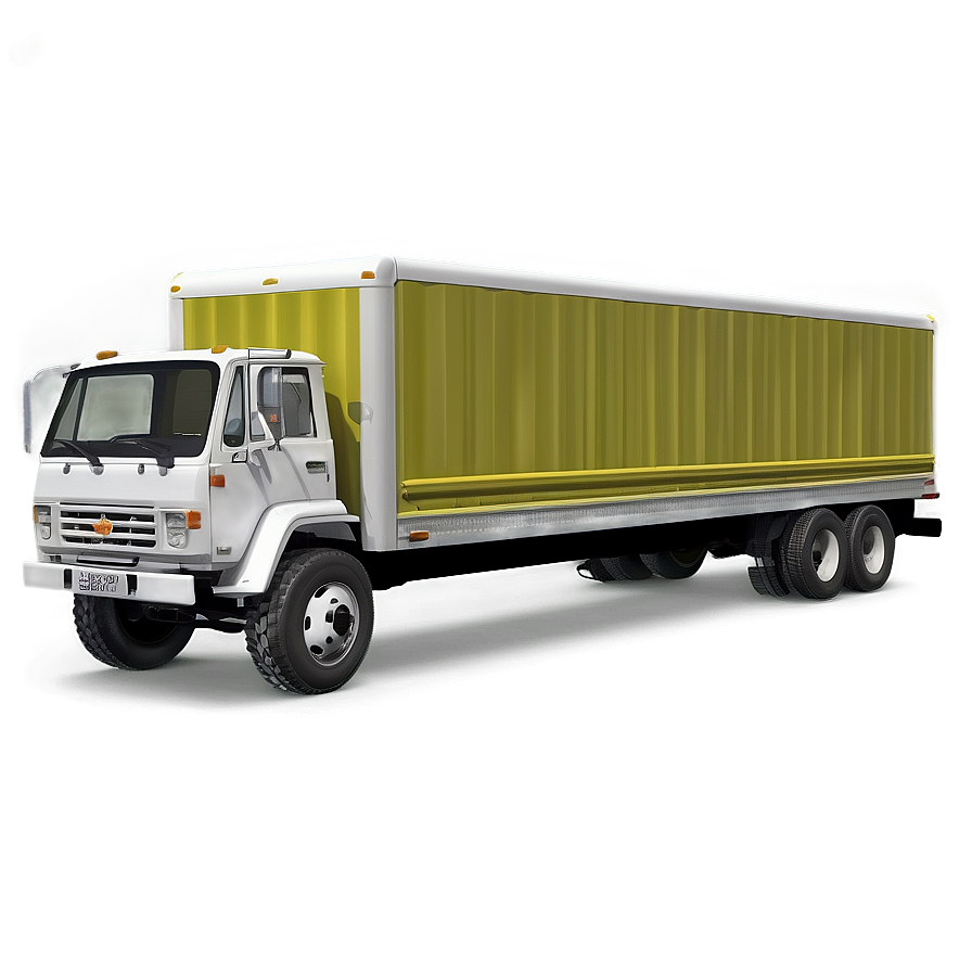 3d Box Truck Model Png 06132024 PNG image