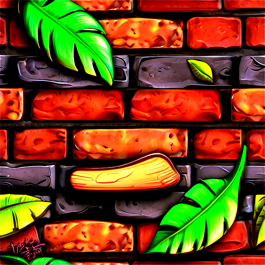 3d Brick Wallpaper Png Ocm PNG image