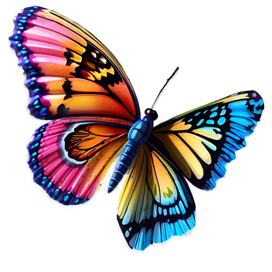 3d Butterfly D PNG image