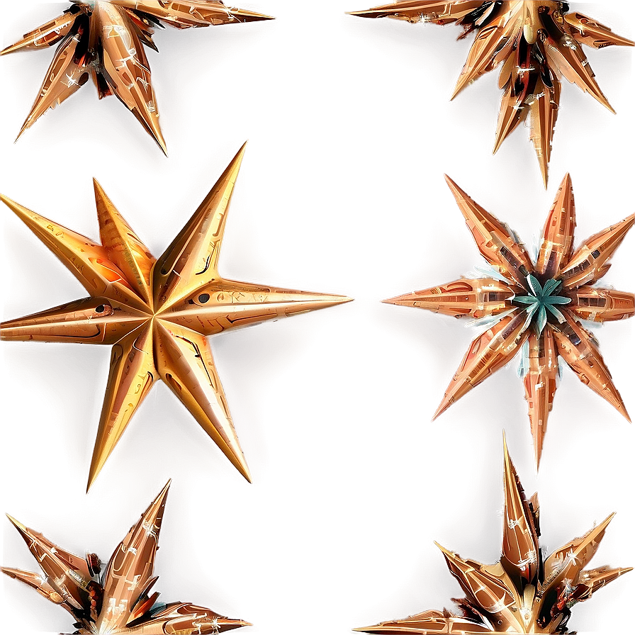 3d Christmas Tree Star Png Hee PNG image