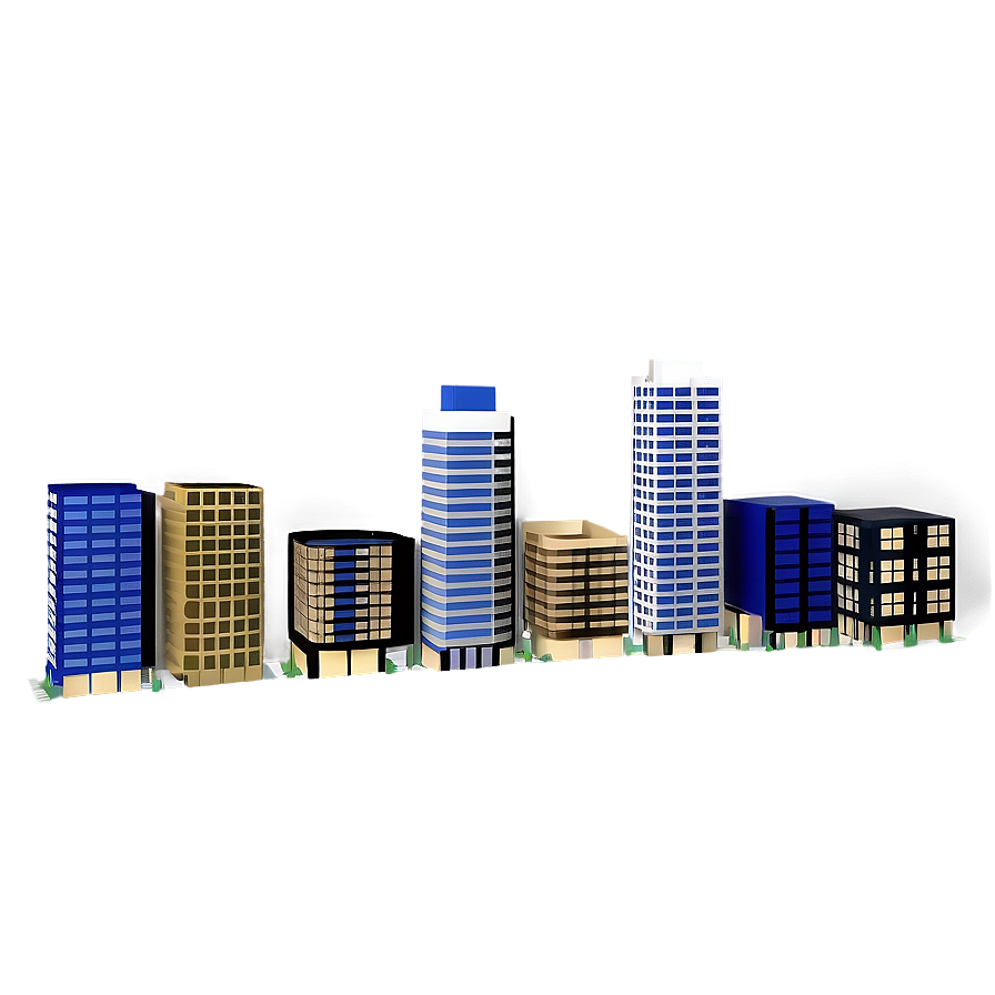 3d Cityscape Design Png 57 PNG image