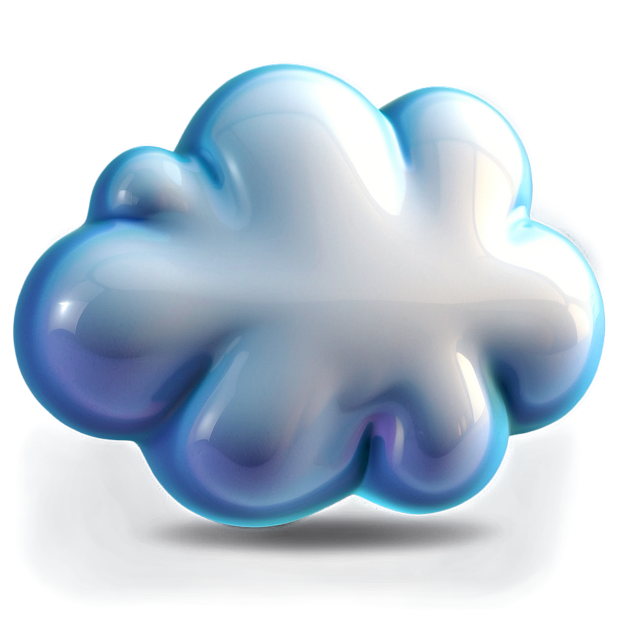 3d Cloud Emoji Png 55 PNG image