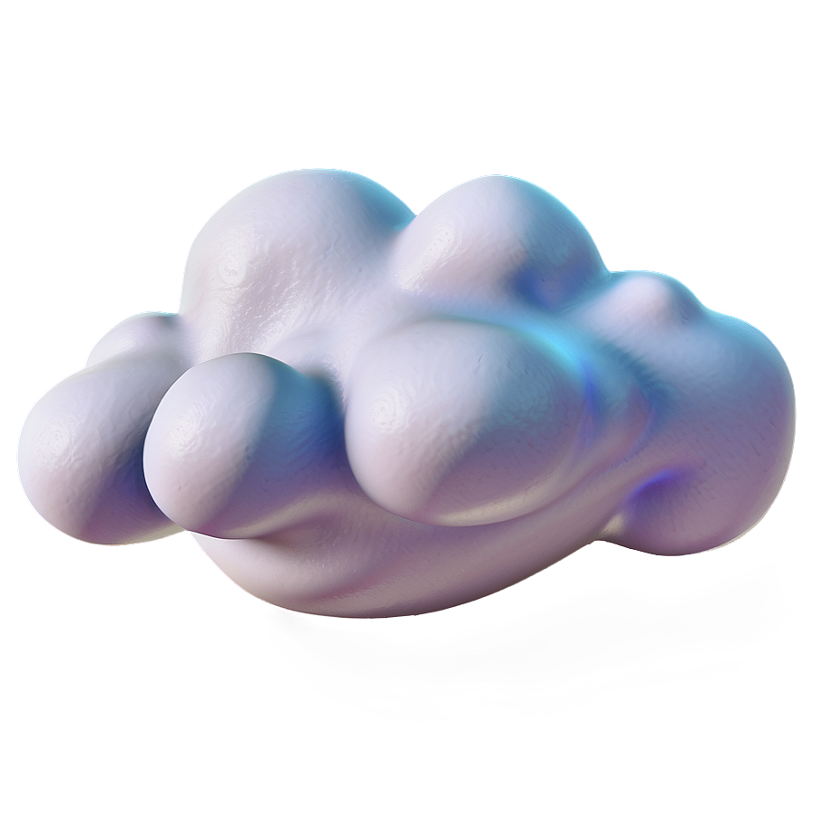 3d Cloud Emoji Png Wph PNG image