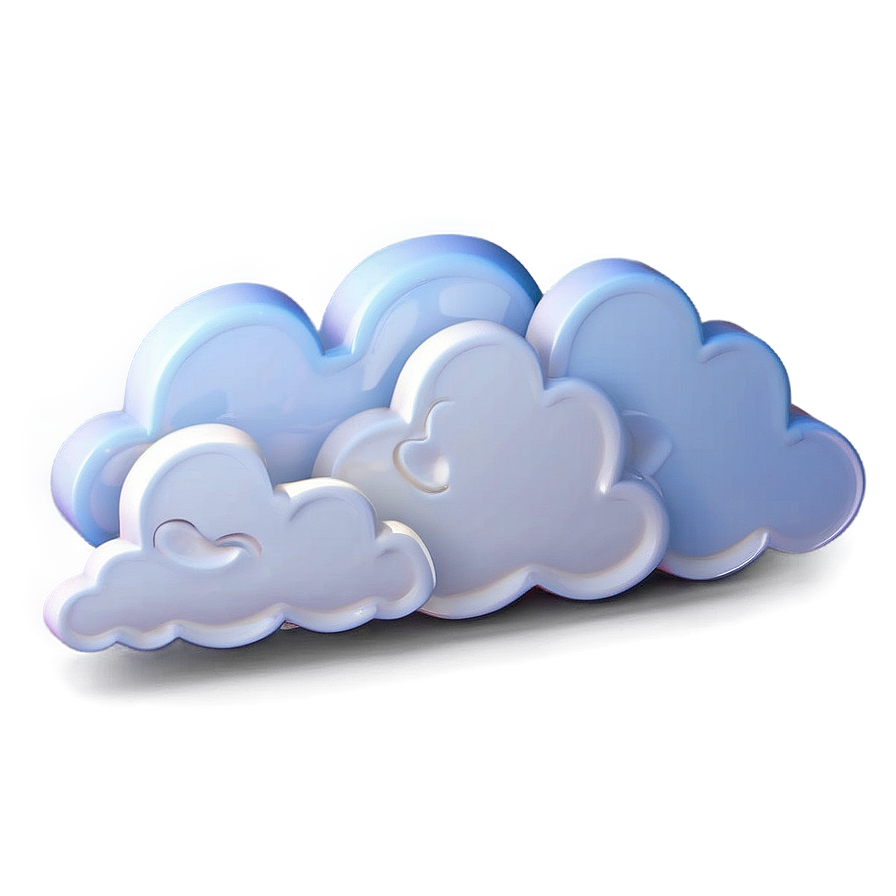 3d Cloud Vector Graphic Png Hqf50 PNG image