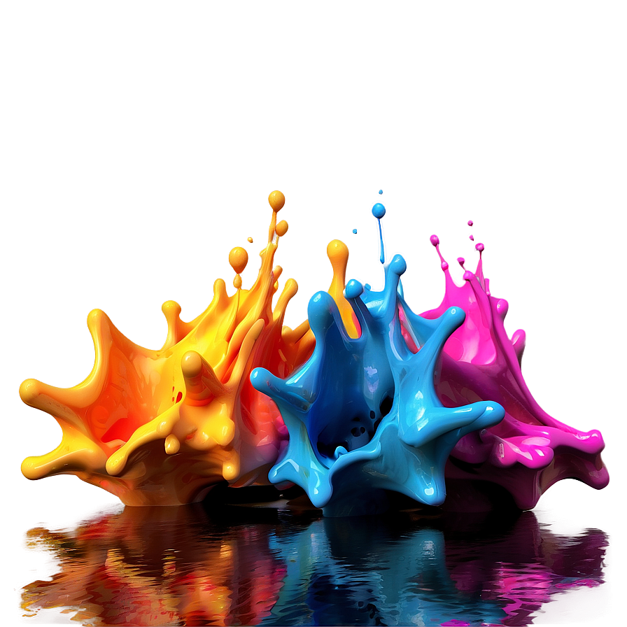 3d Color Splash Png 76 PNG image