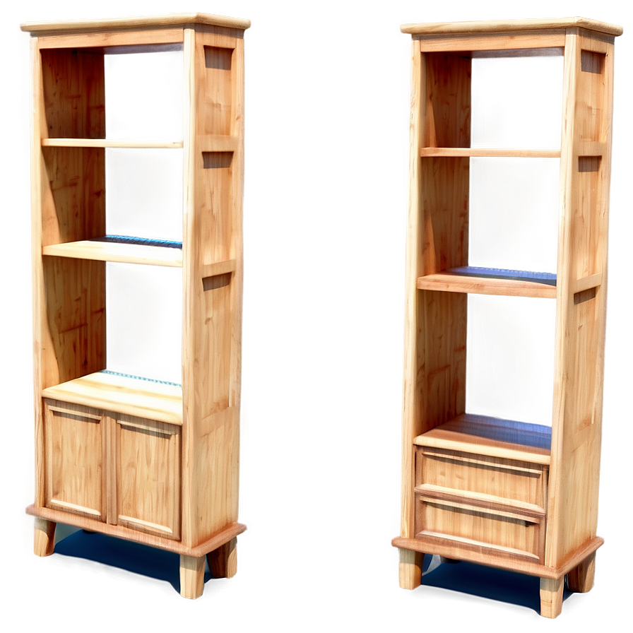 3d Empty Bookshelf Png Tal PNG image