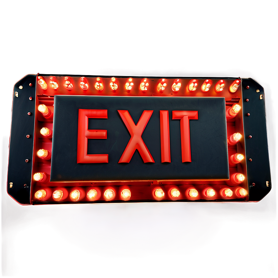 3d Exit Sign Png Pgr PNG image