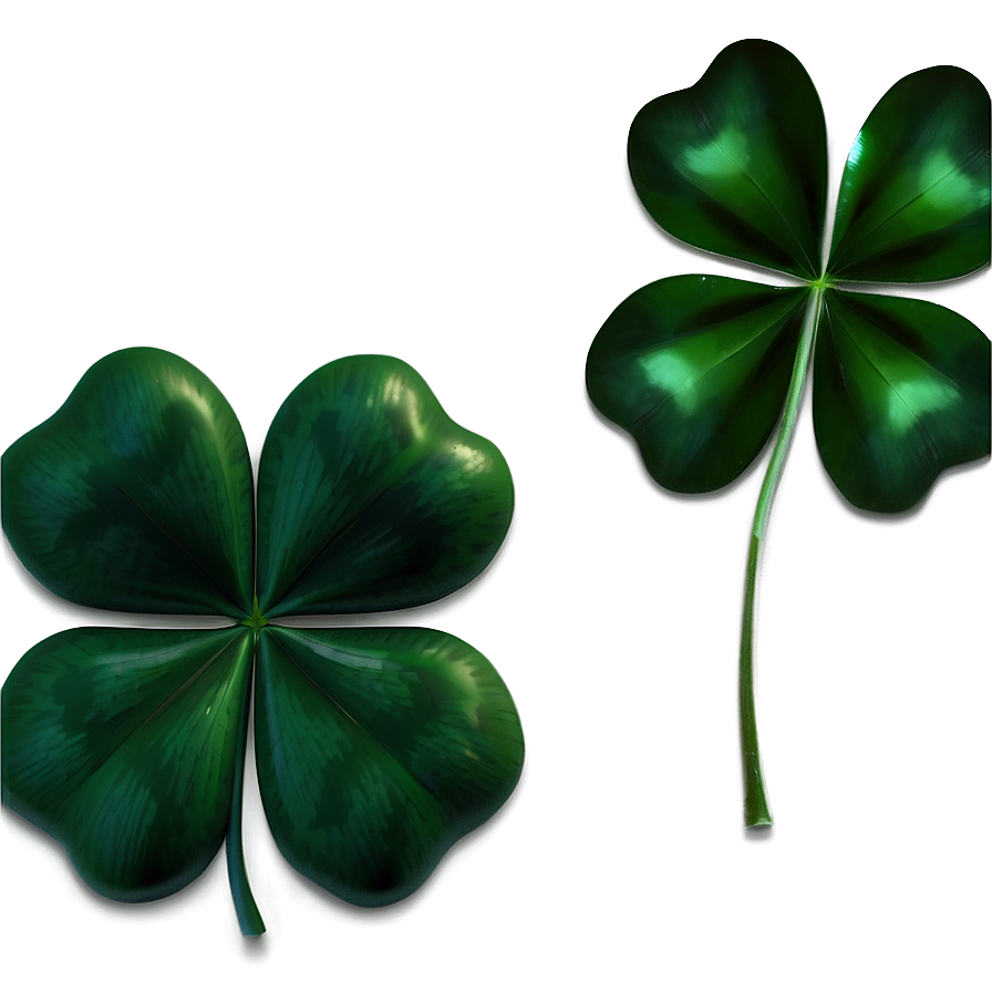 3d Four Leaf Clover Png Vup75 PNG image