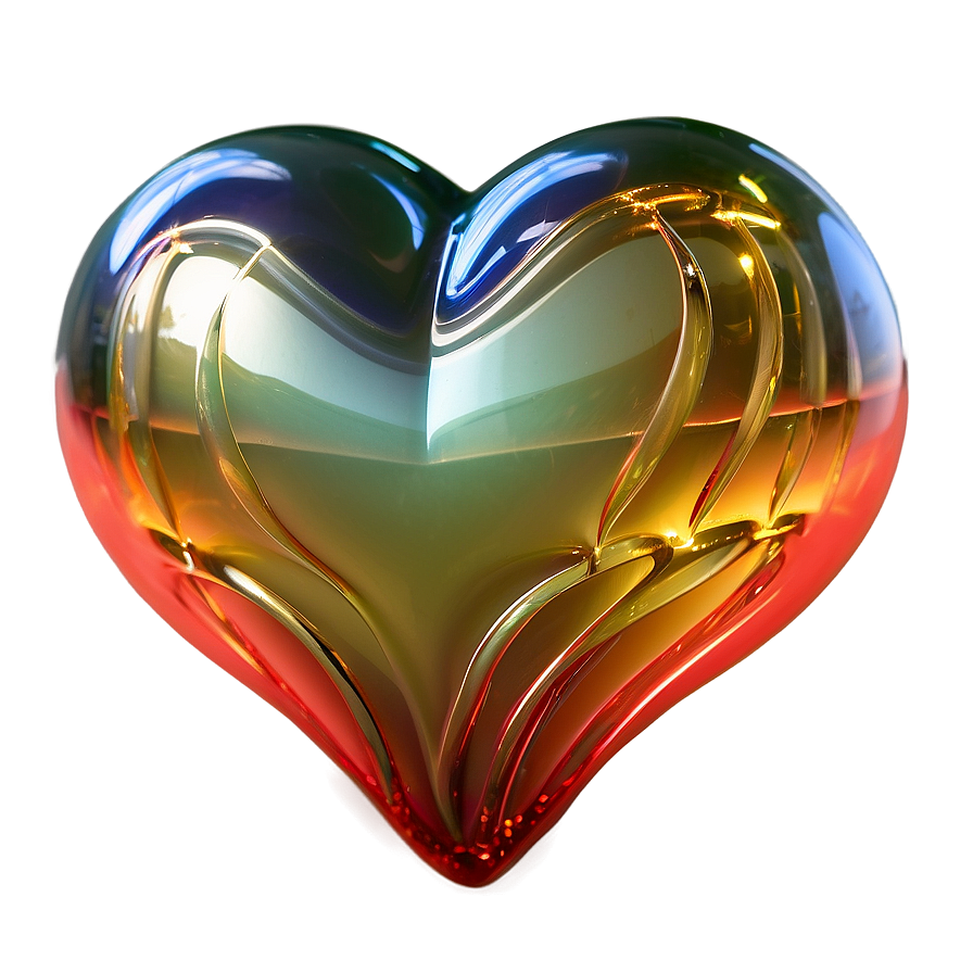 3d Glass Heart Png 05252024 PNG image