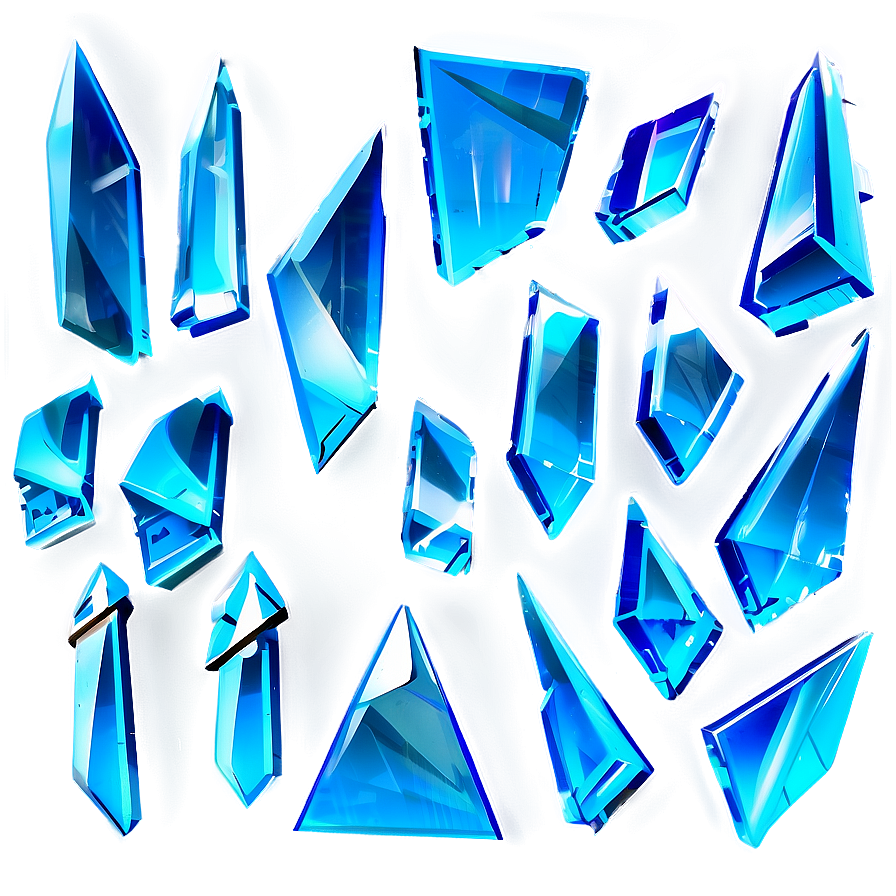 3d Glass Shards Png 46 PNG image