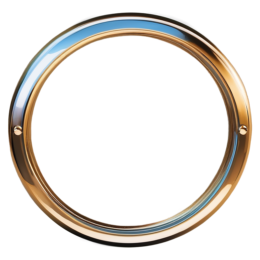 3d Gold Circle Frame Png 66 PNG image