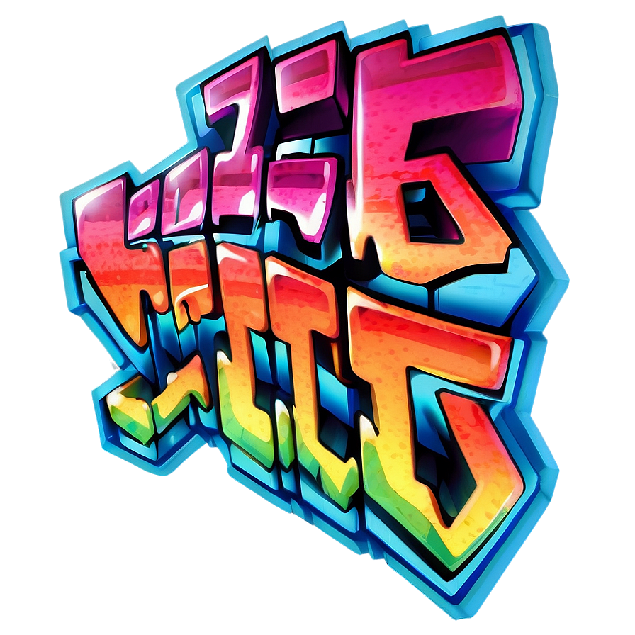 3d Graffiti Png 05032024 PNG image