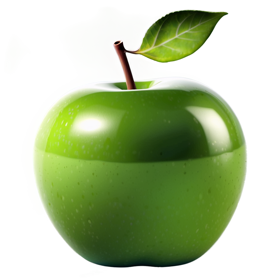 3d Green Apple Png Suo PNG image