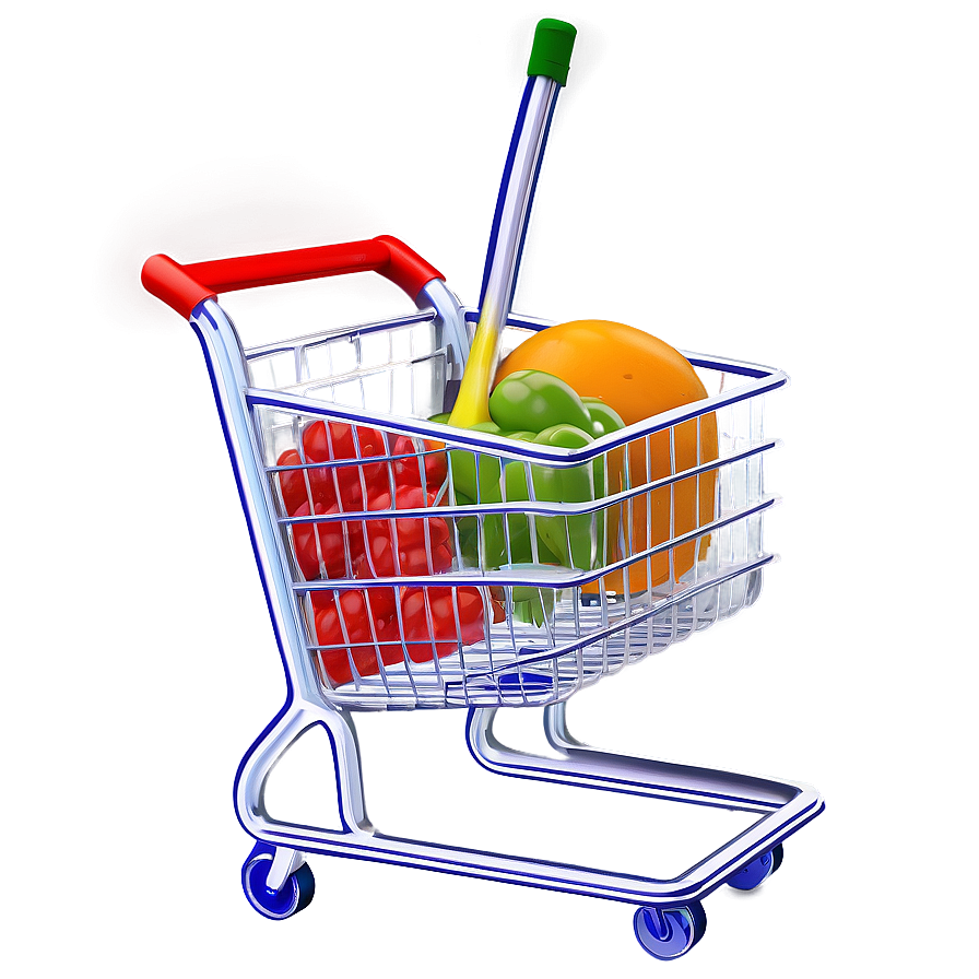 3d Grocery Cart Png 91 PNG image