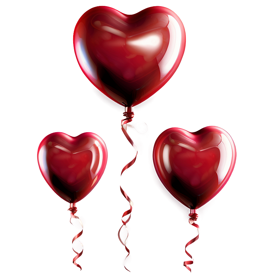 3d Heart Balloon Png 06212024 PNG image