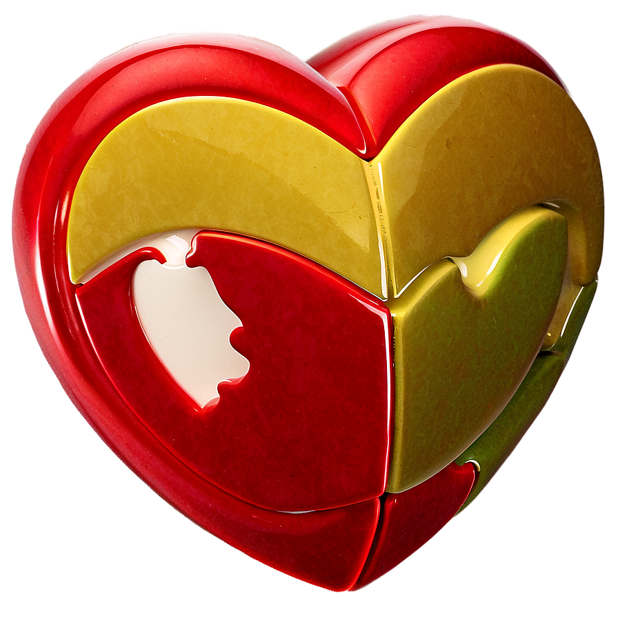 3d Heart Puzzle Png Vis16 PNG image