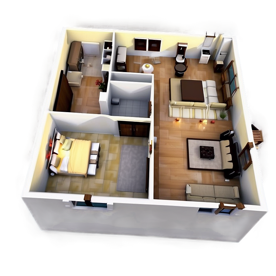 3d House Floor Plan Png 06262024 PNG image