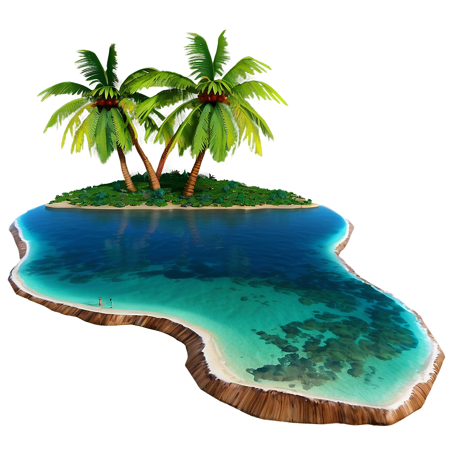 3d Island Paradise Png 05212024 PNG image