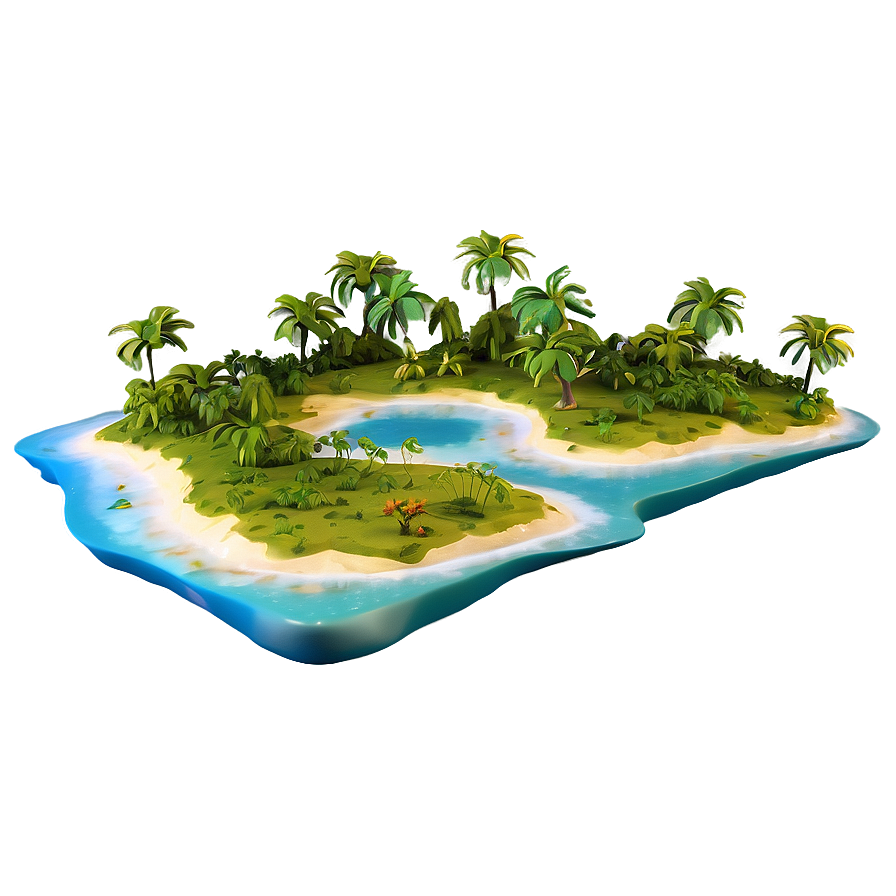 3d Island Paradise Png Hrb80 PNG image