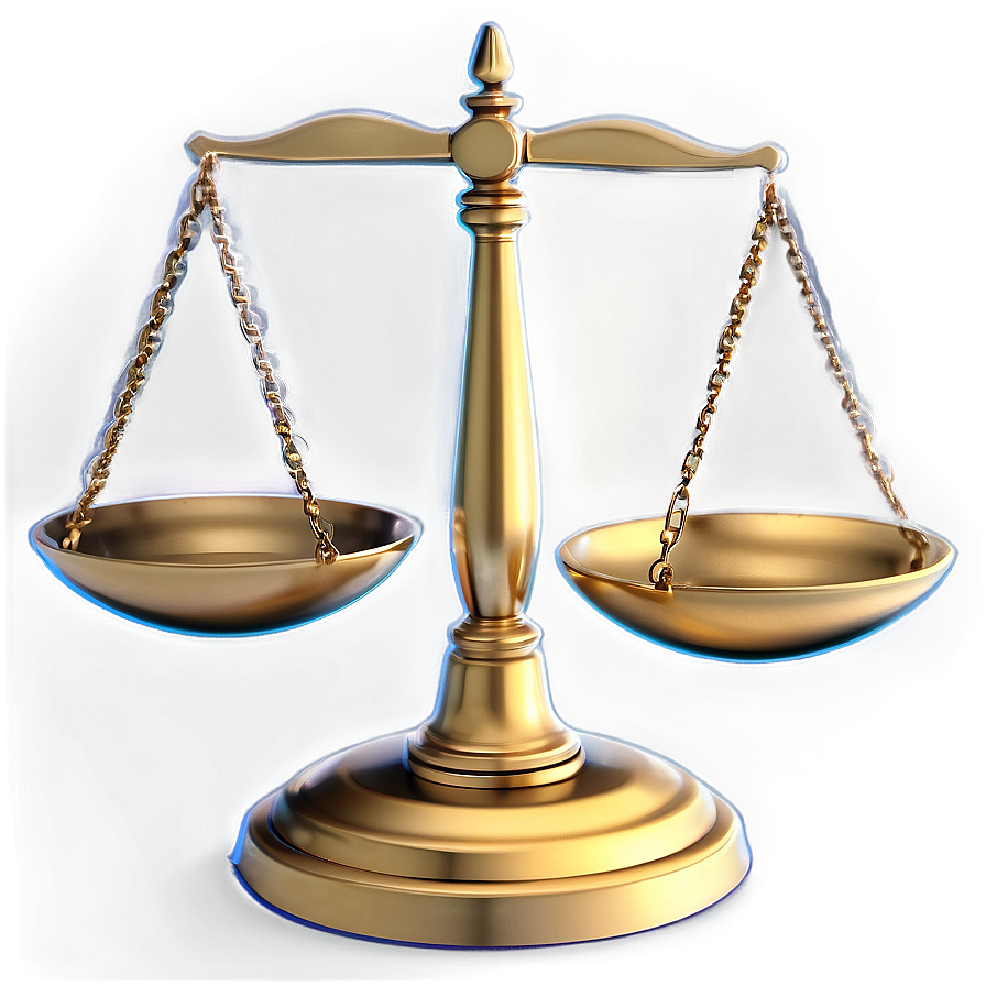 3d Justice Scale Png 06132024 PNG image