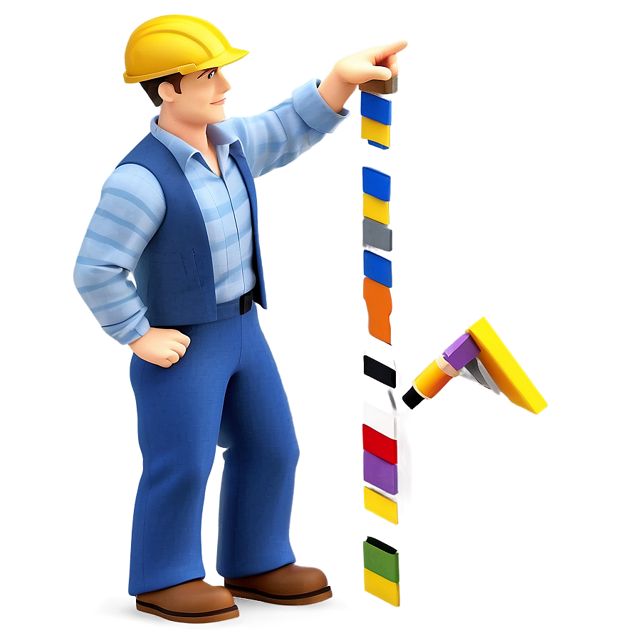 3d Man Engineer Png Gcr43 PNG image