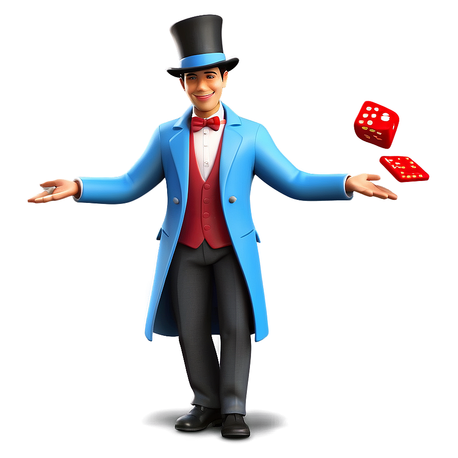 3d Man Magician Png Tve70 PNG image