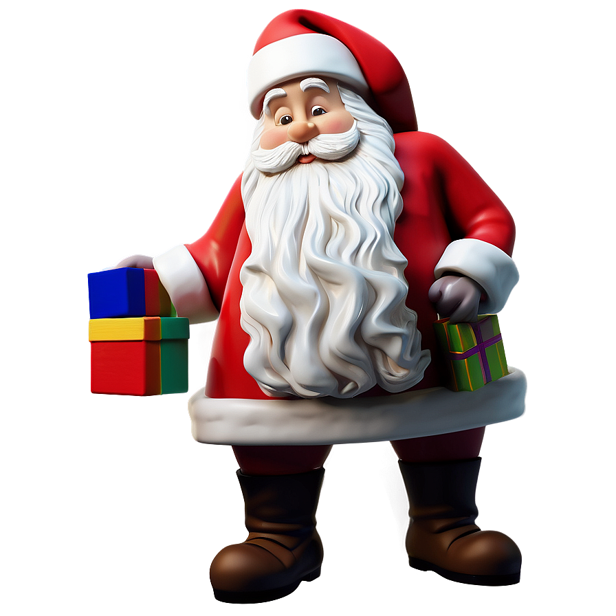 3d Man Santa Claus Png Slw7 PNG image