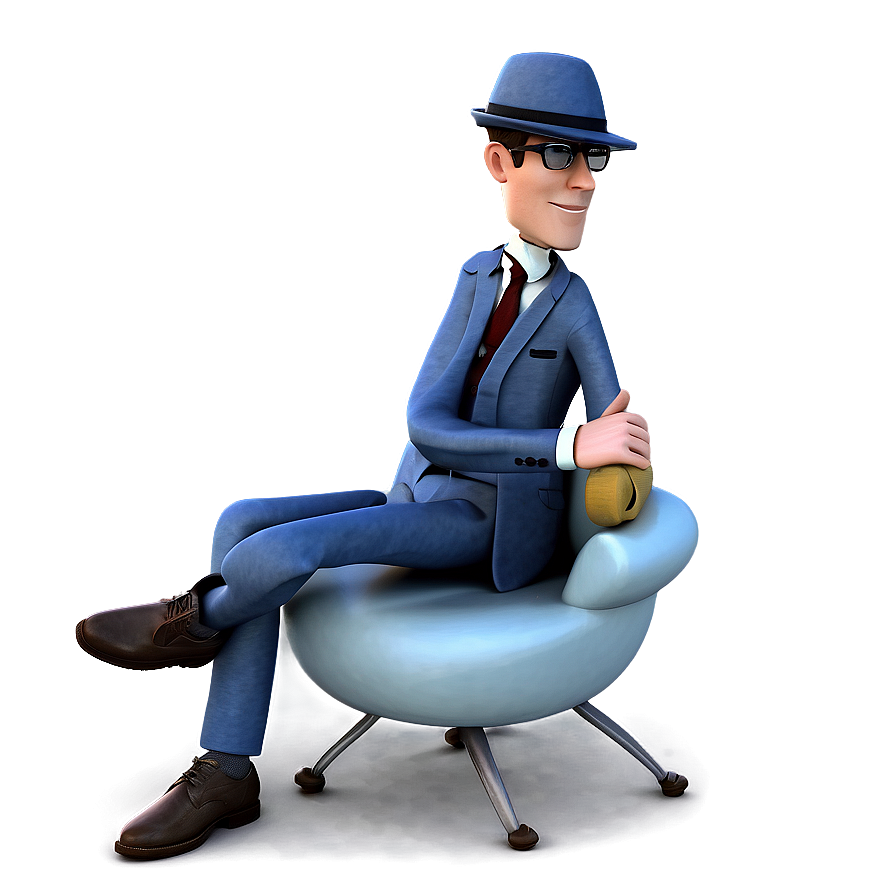 3d Man Thinking Png Ayk PNG image