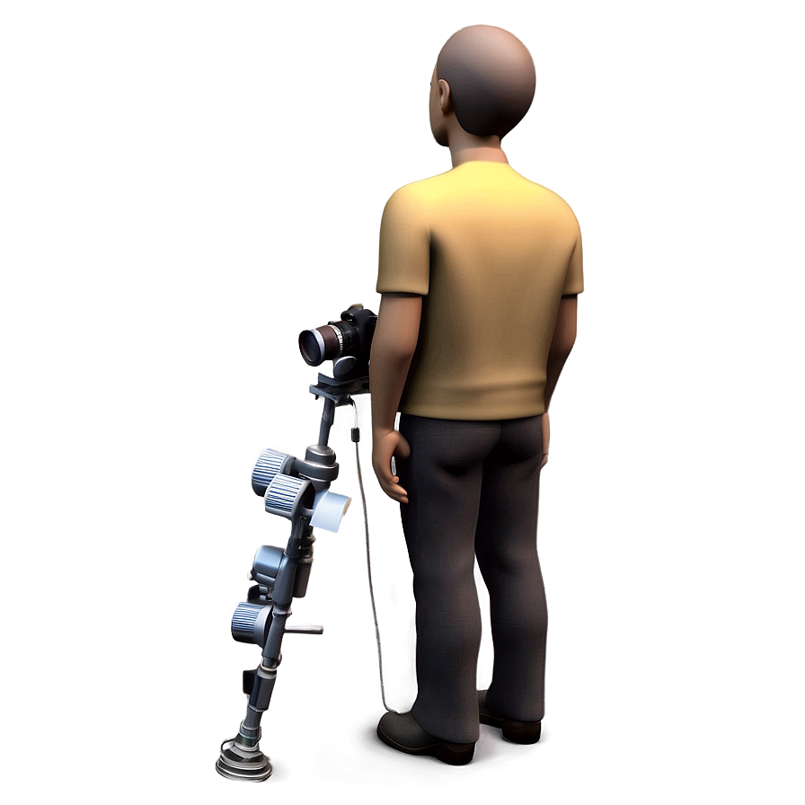 3d Man With Camera Png 06272024 PNG image