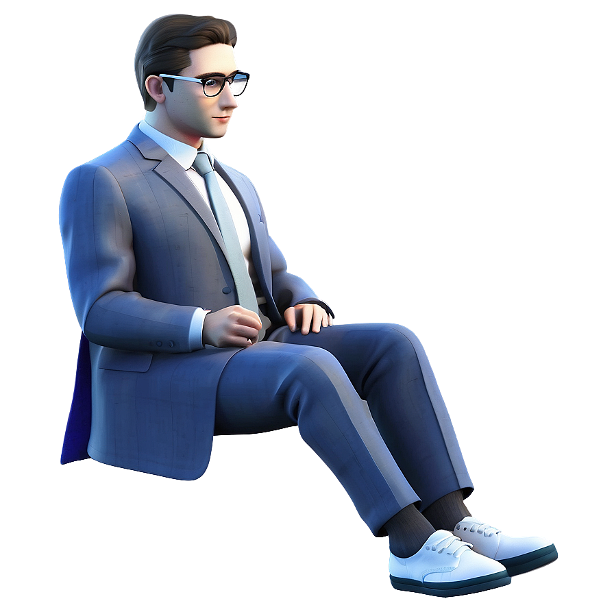 3d Man With Glasses Png 55 PNG image