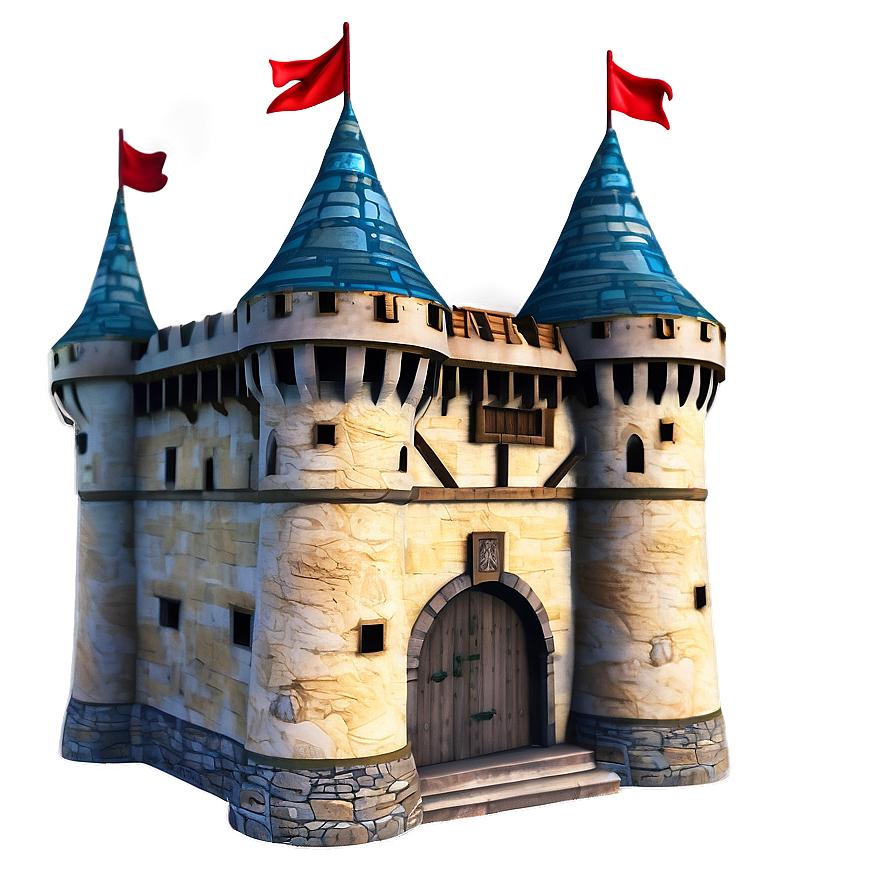 3d Medieval Castle Png 05212024 PNG image