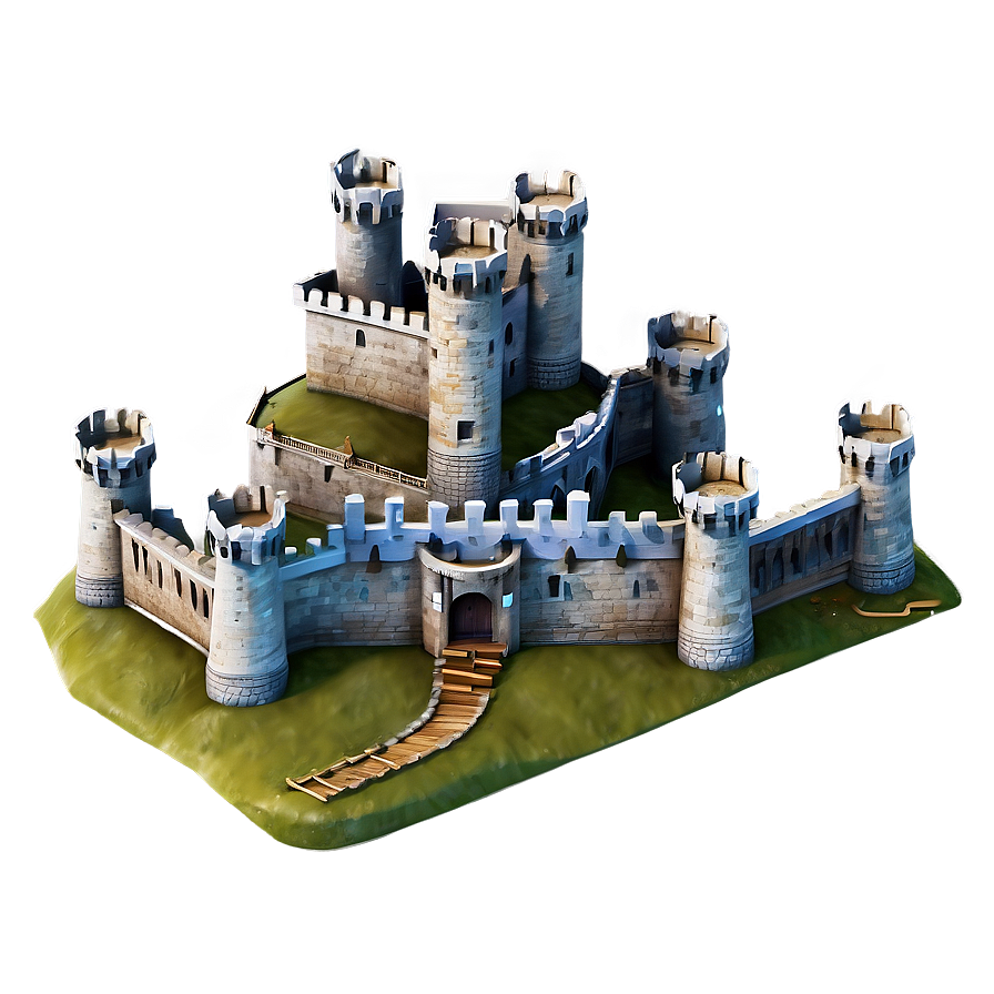 3d Medieval Castle Png 50 PNG image