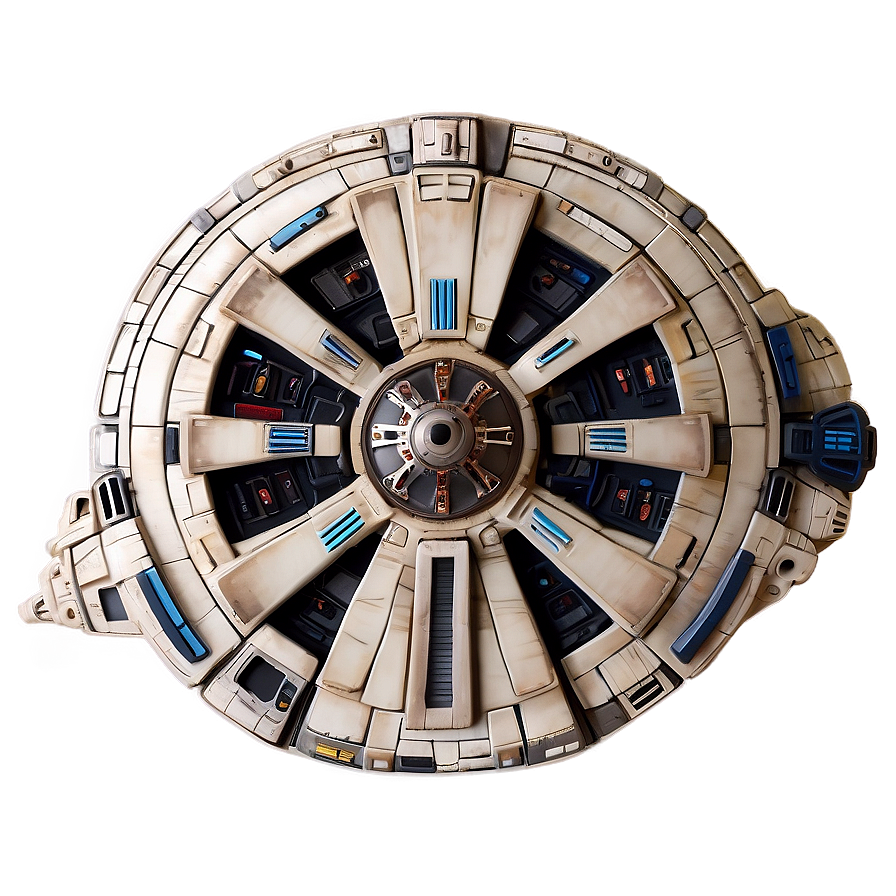 3d Millennium Falcon Png 06122024 PNG image