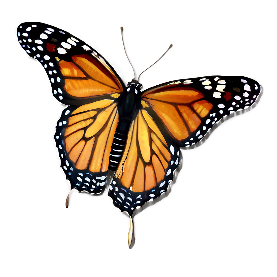 3d Monarch Butterfly Png Sxr PNG image