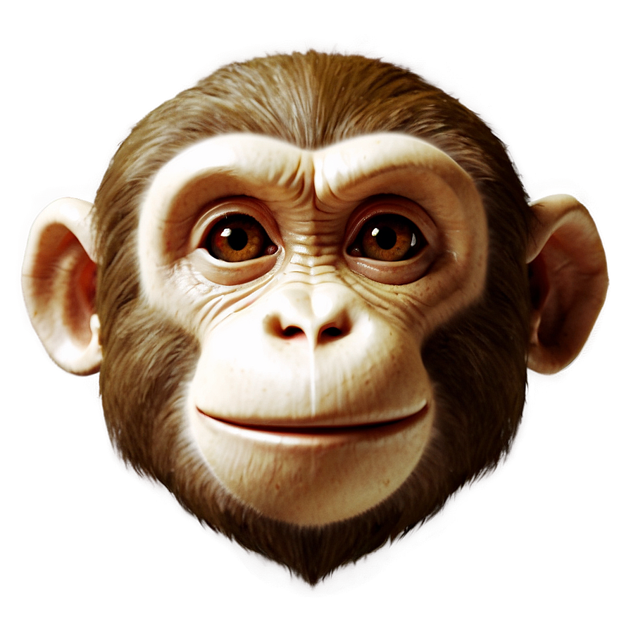 3d Monkey Face Model Png Eqh PNG image