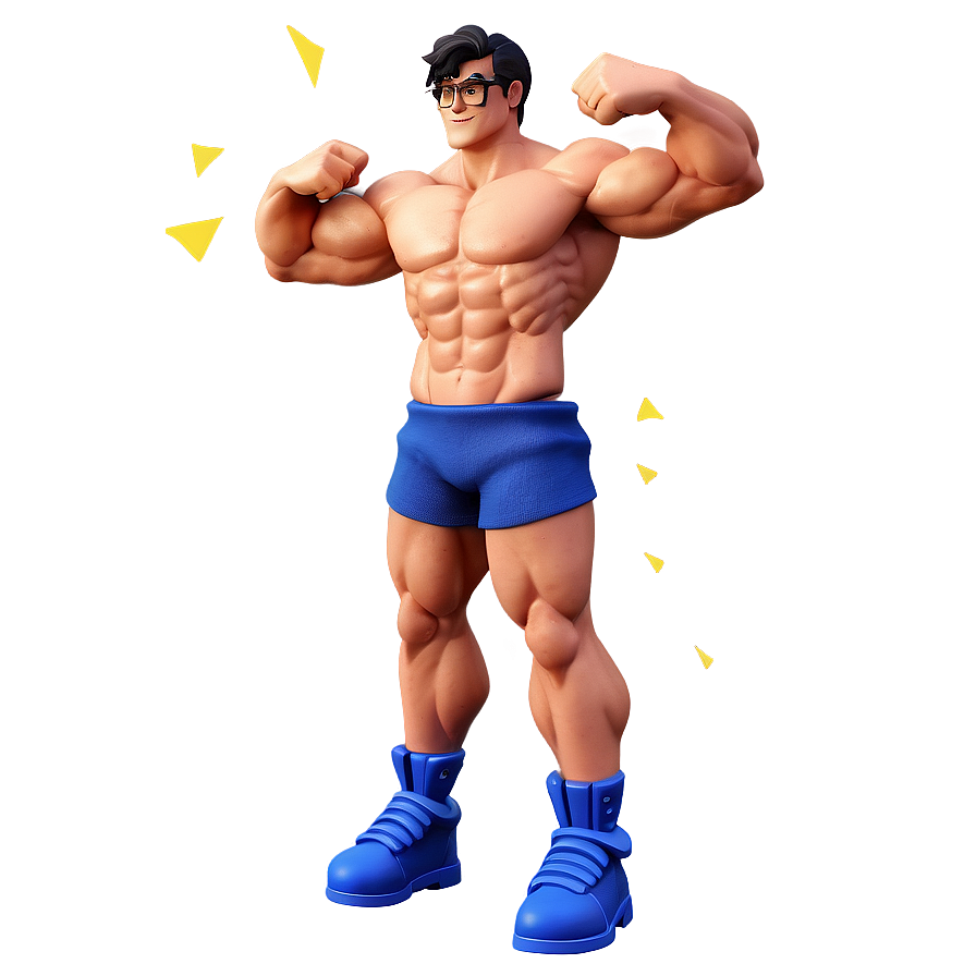 3d Muscle Man Png Nxw PNG image