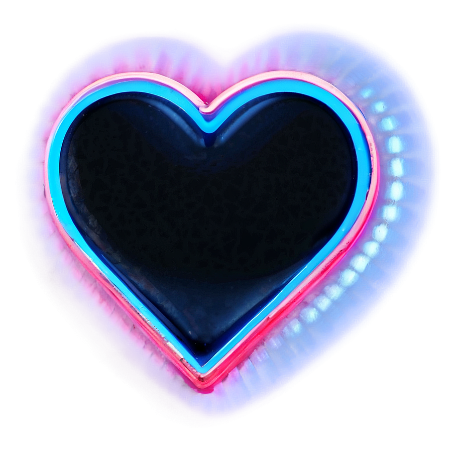 3d Neon Heart Png Rff36 PNG image