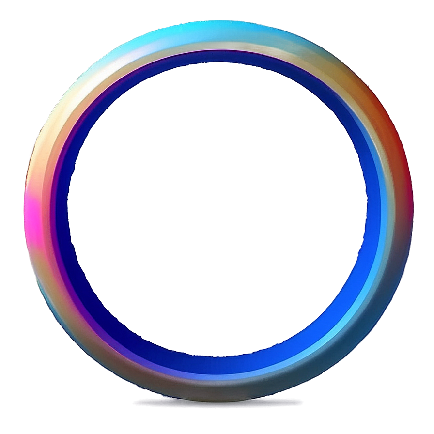 3d Rainbow Circle Visualization Png 06262024 PNG image