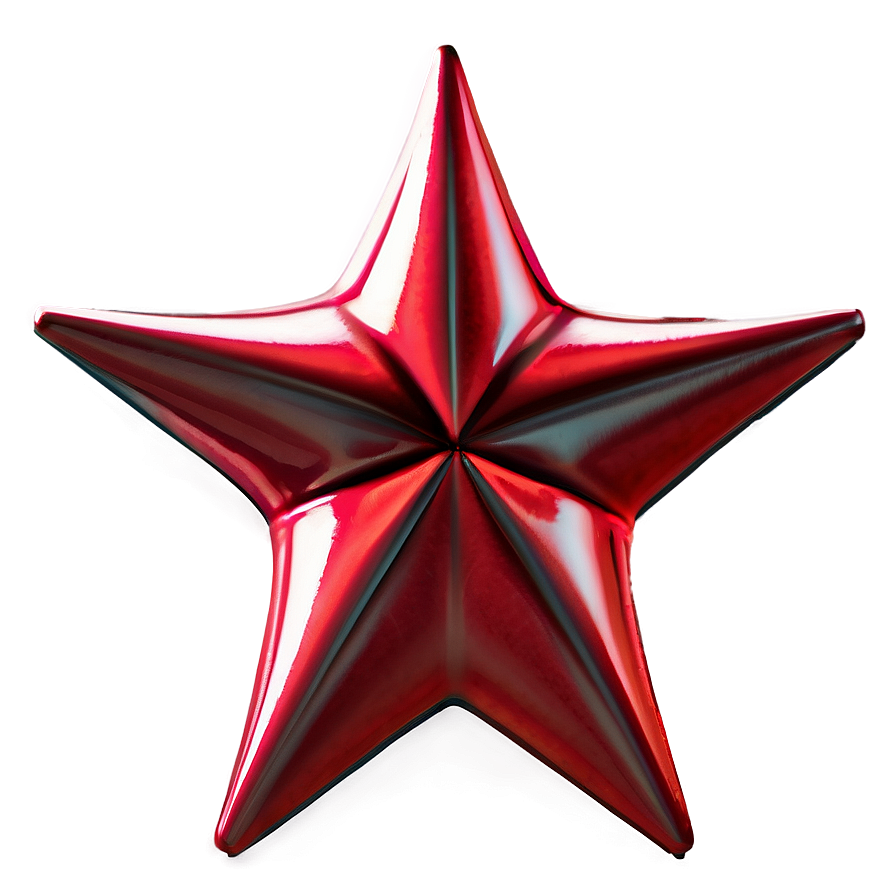 3d Red Star Png 05232024 PNG image